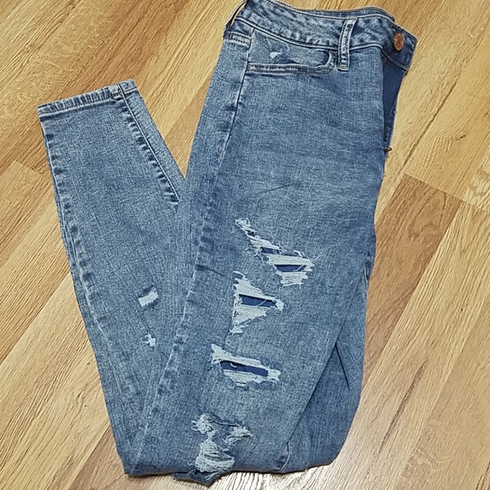 Brand new high rise ripped jeggings jeans
